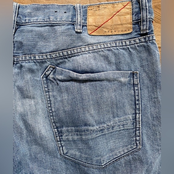 Sean John Mens Blue Jean Shorts Size 40 Baggy Hip Hop Street wear Pockets - Picture 3 of 5